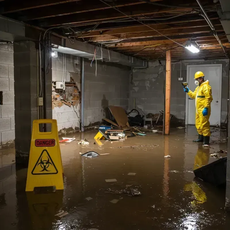 Flooded Basement Electrical Hazard in Lake Dalecarlia, IN Property